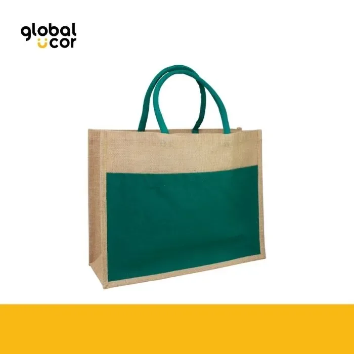 Bolso Yute Canvas Verde1