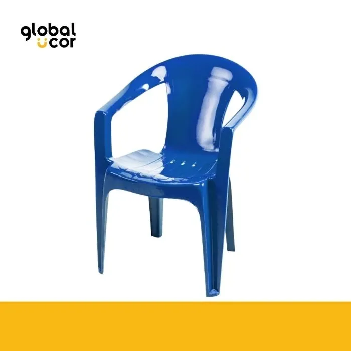 Silla Plástica Milán Azul1