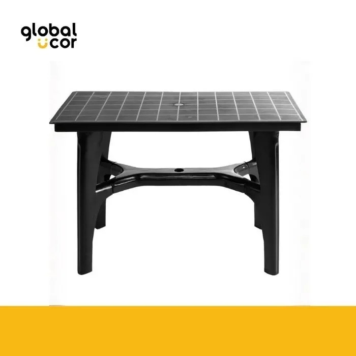 Piso apilable de plástico rígido Negro1