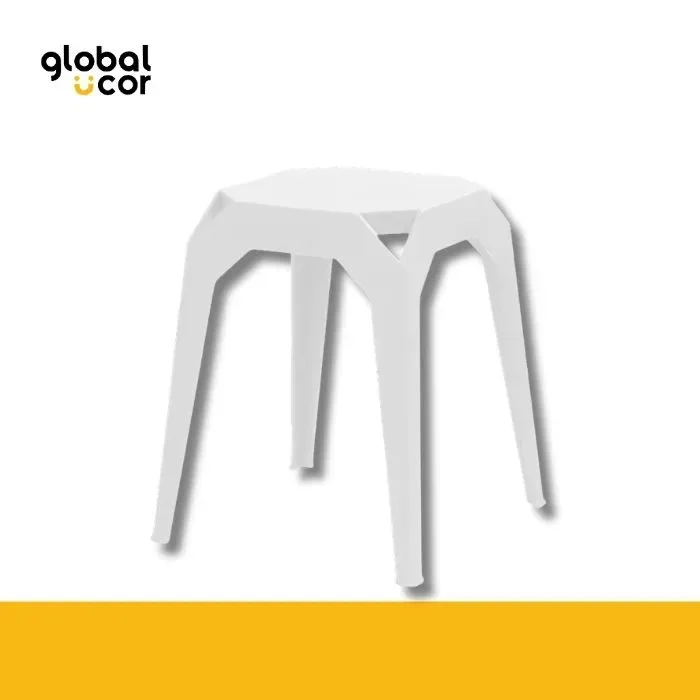 Piso apilable de plástico rígido Blanco1