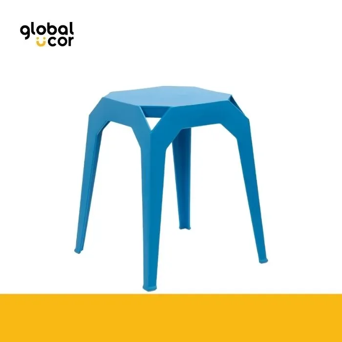 Piso apilable de plástico rígido Azul1