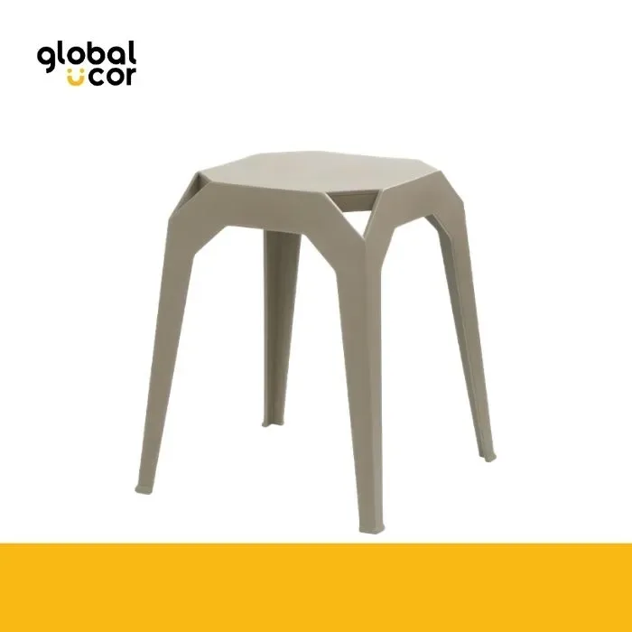 Piso apilable de plástico rígido Negro3