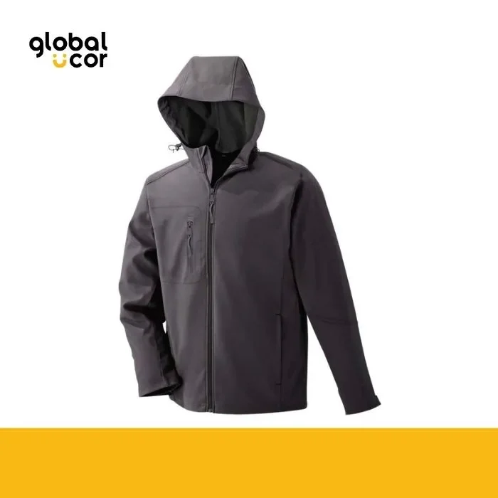 Chaqueta c Gorro Softshell Hombre Manga1