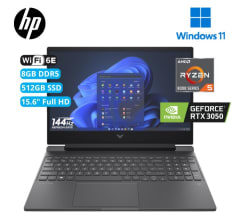 Laptop gamer hp victus 15-fb2002la AMD Ryzen 5 8645HS, 8GB RAM DDR5, 512GB SSD, RTX 3050 6GB, 15.6