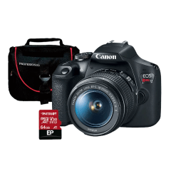 CAM. EOS T7 18-55 IS II USCAN  CANON + MALETIN + MEMORIA 64GB