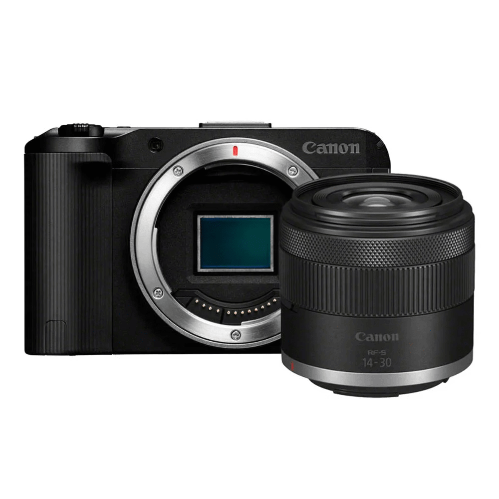 CAMARA MIRRORLESS CANON EOS R50V RF-S 14-30MM IS STM PZ + MALETIN + MEMORIA 64GB3