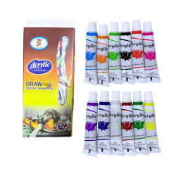 Set De Pintura Acrílica 12  Colores 12ml