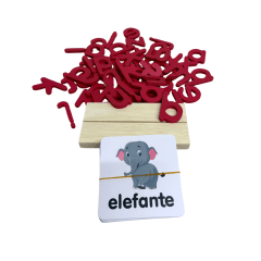Juego De Ortografía Madera  Letras