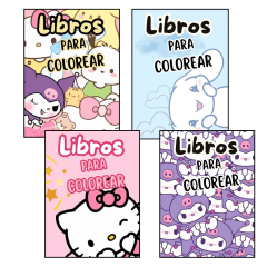 Pack Libros Kuromi Para Pintar