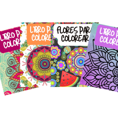 Pack Libros Mandalas Y Flores Para Pintar