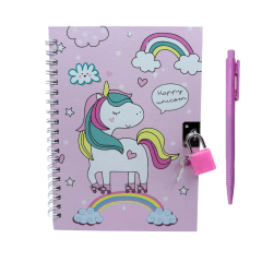 Diario de vida unicornio rosado