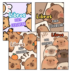 Pack Libros Capibara Para Pintar