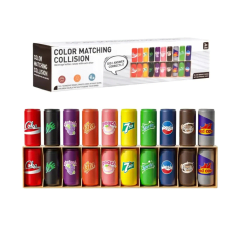 Juego Mesa Didactico Memoria Latas Colores Plastico