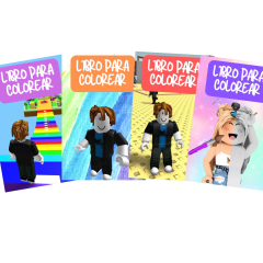 Pack 4 Libros Roblox Para Pintar