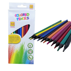 Lápices De Colores De Material  Reciclado - 12 Unidades