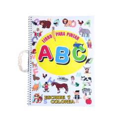 Libro Para Pintar Abc: Escribe Y  Colorea