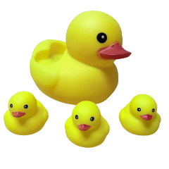 Set Juego De Baño Patitos (4 Unidades)