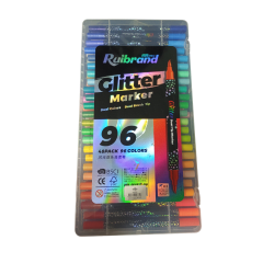Marcadores Efecto Glitter Doble  Punta 96 Colores