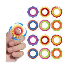 6 Anillos Spinner Multicolor