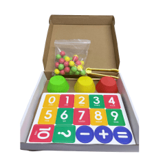 Juego Didáctico De Matemáticas  Con Pinzas Y Pelotas