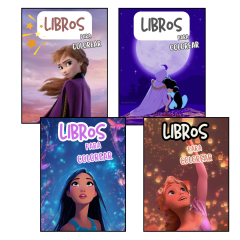 Pack 4 Libros Princesas 2 Para Pintar