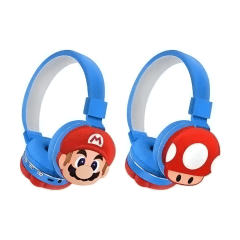 Audífonos Bluetooth Super Mario  Bros Inalámbricos Azul