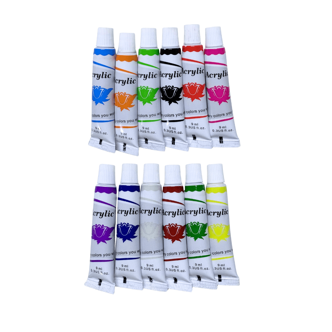 Set De Pintura Acrílica 12  Colores 12ml2
