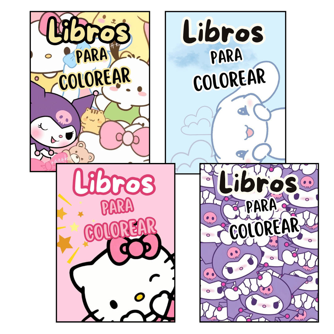 Pack Libros Kuromi Para Pintar2