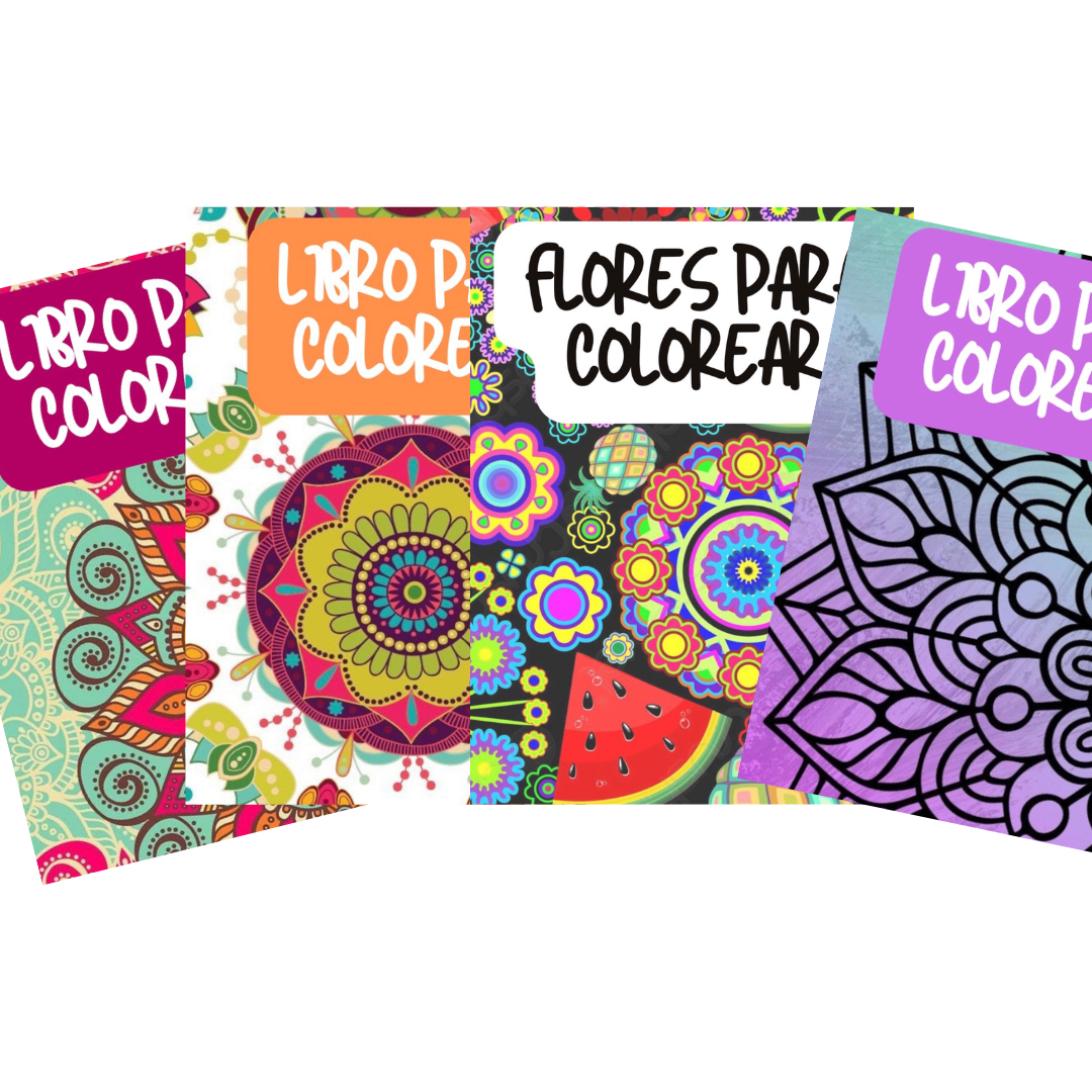 Pack Libros Mandalas Y Flores Para Pintar1