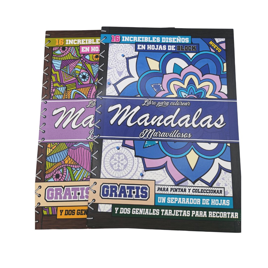 Set 4 Libros Mandalas Y Flores Para Pintar2