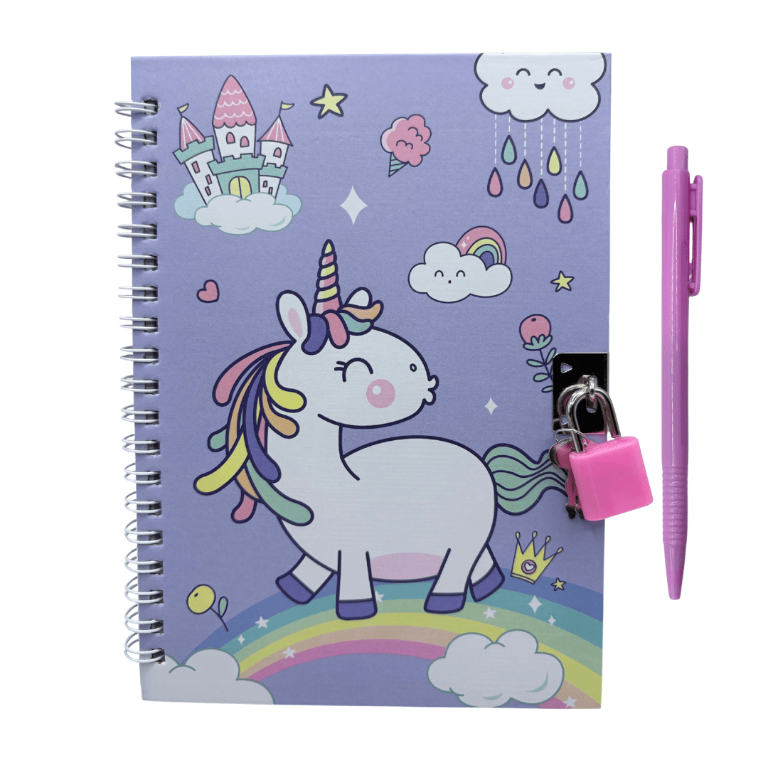 Diario de vida unicornio morado1