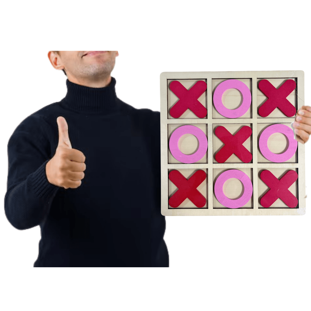 Juego De Mesa Gato Grande En  Madera2