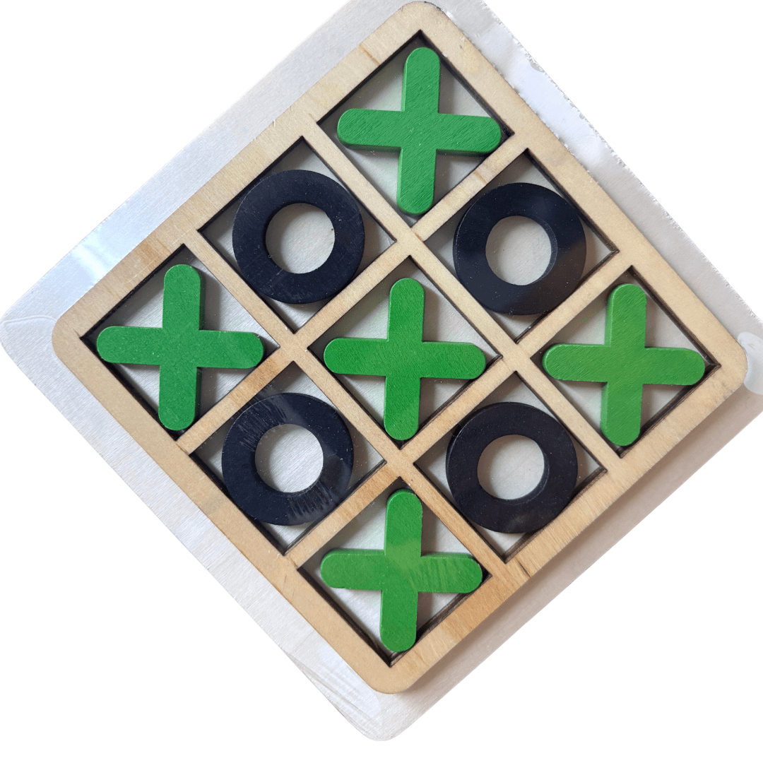 Juego De Mesa Clásico Del Gato  En Madera4