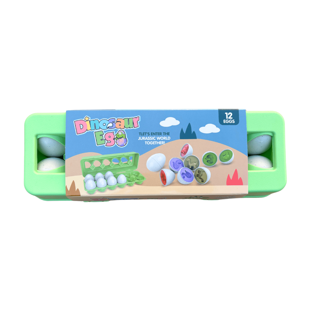Huevos De Encaje Montessori  Dinosaurios Y Números 12 Un3
