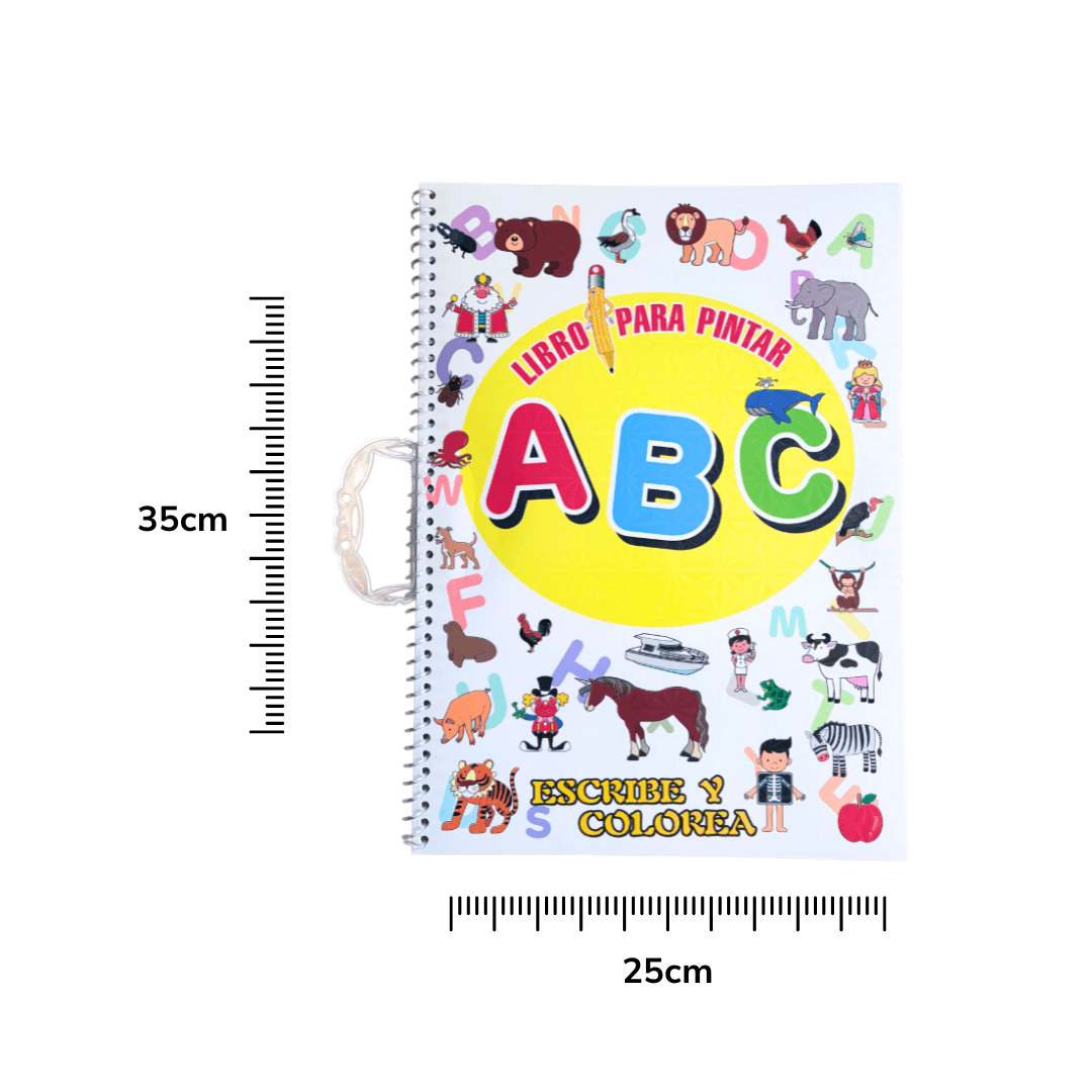 Libro Para Pintar Abc: Escribe Y  Colorea2
