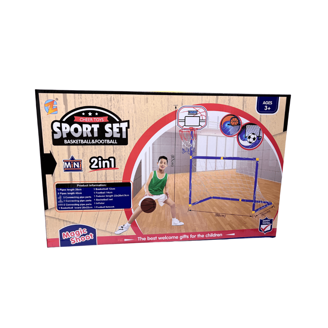 Set Deportivo Futbol Basquetbol  Niños Futbol Baloncesto 2en11