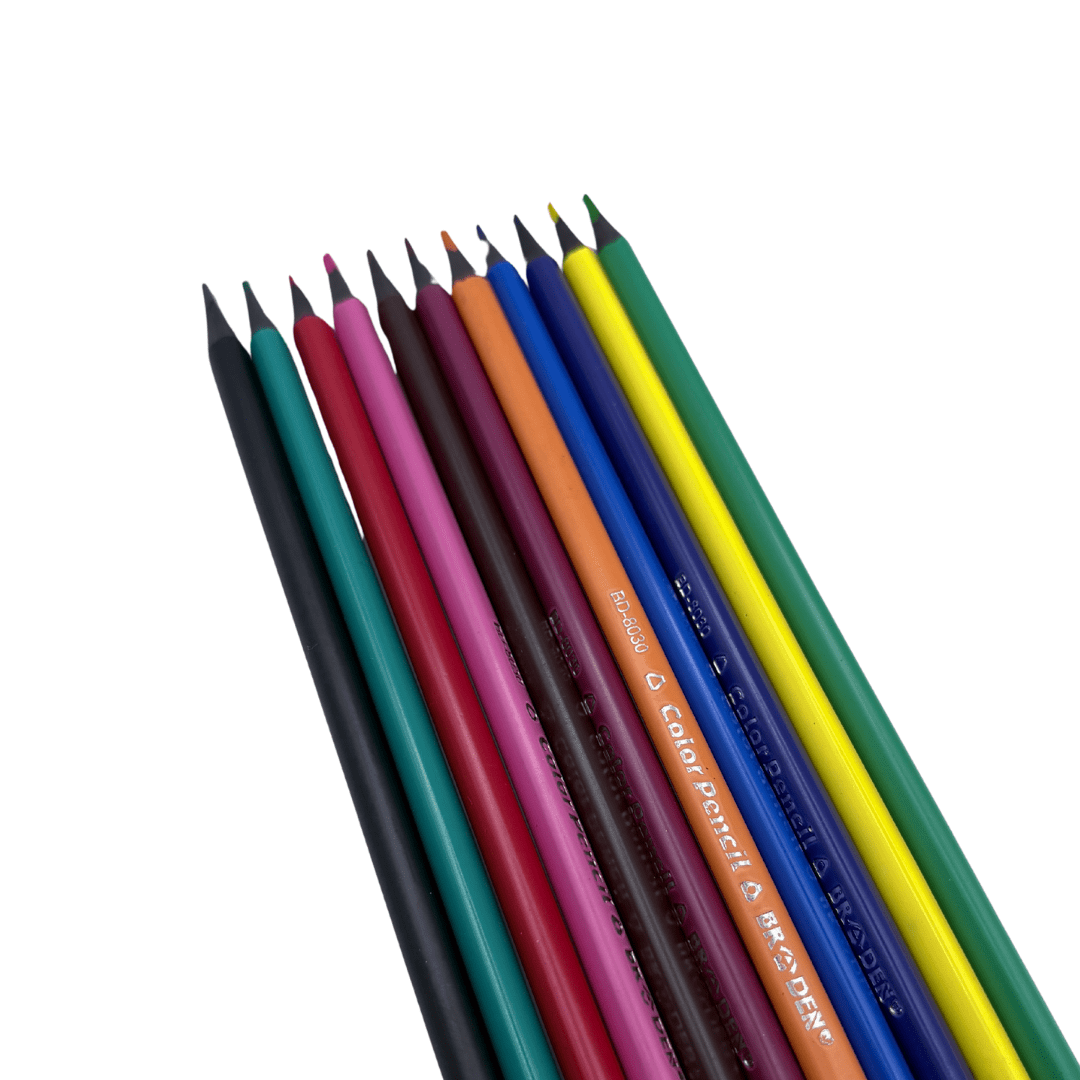 Lápices De Colores De Material  Reciclado - 12 Unidades2