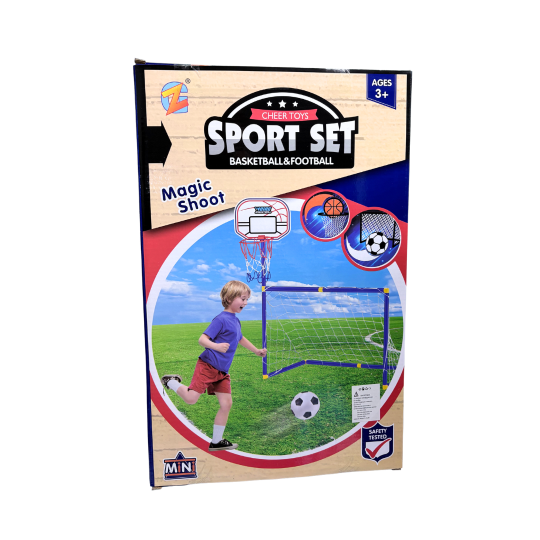 Set Deportivo Futbol Basquetbol  Niños Futbol Baloncesto 2en12