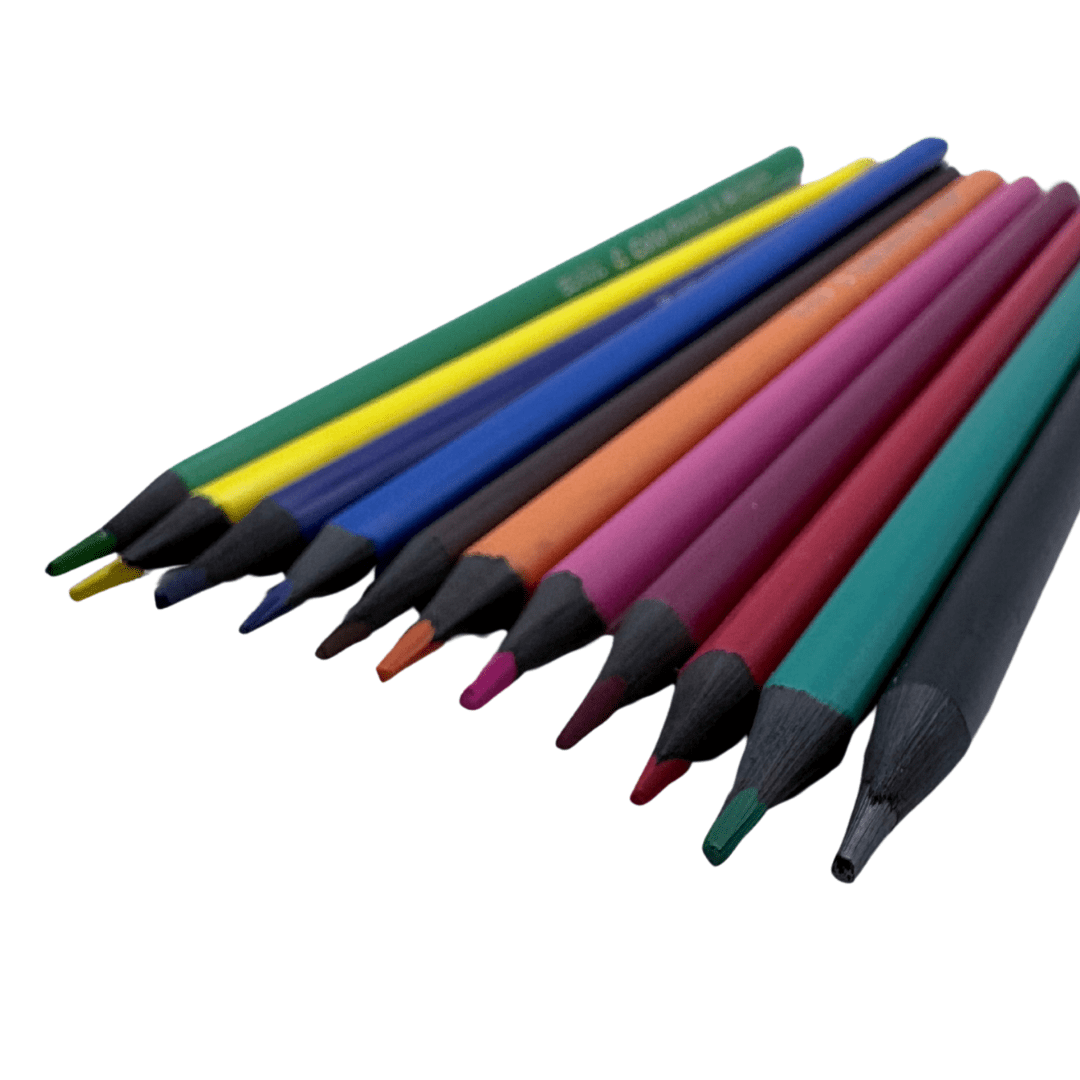 Lápices De Colores De Material  Reciclado - 12 Unidades3