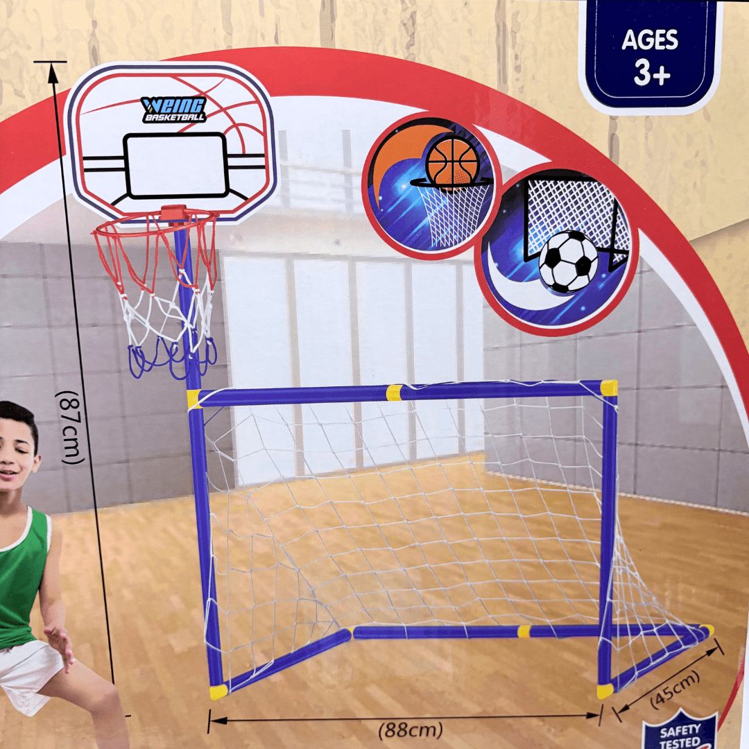 Set Deportivo Futbol Basquetbol  Niños Futbol Baloncesto 2en13