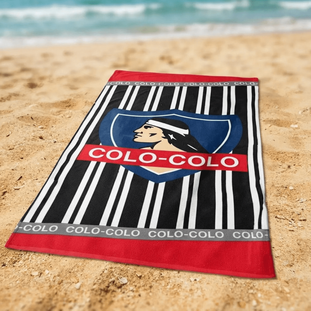 Toalla De Playa Windsor  Colo-colo Somos Chile 70x140cm4