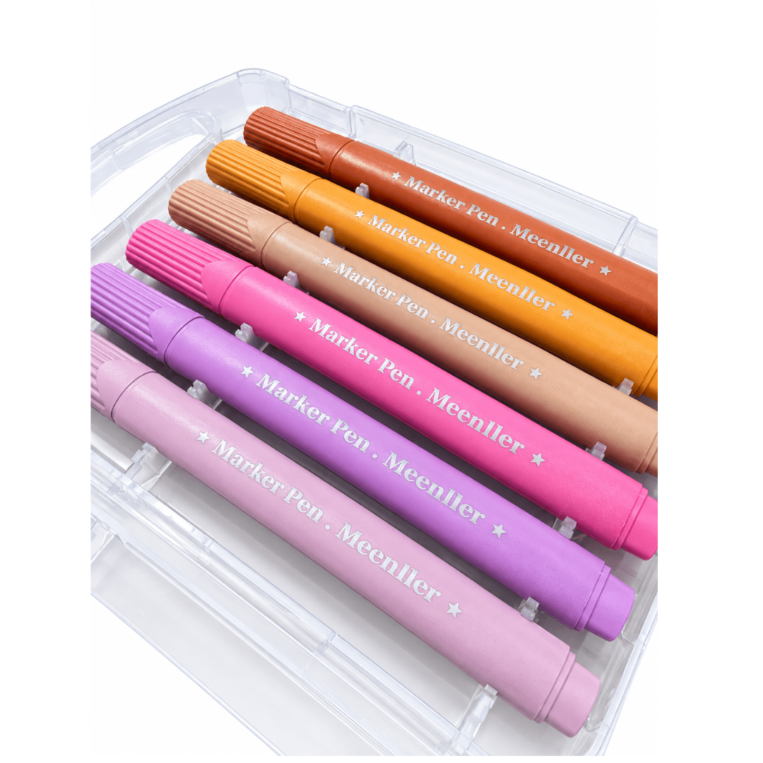 Estuche 12 Lápices Marcadores Color Macarrón3