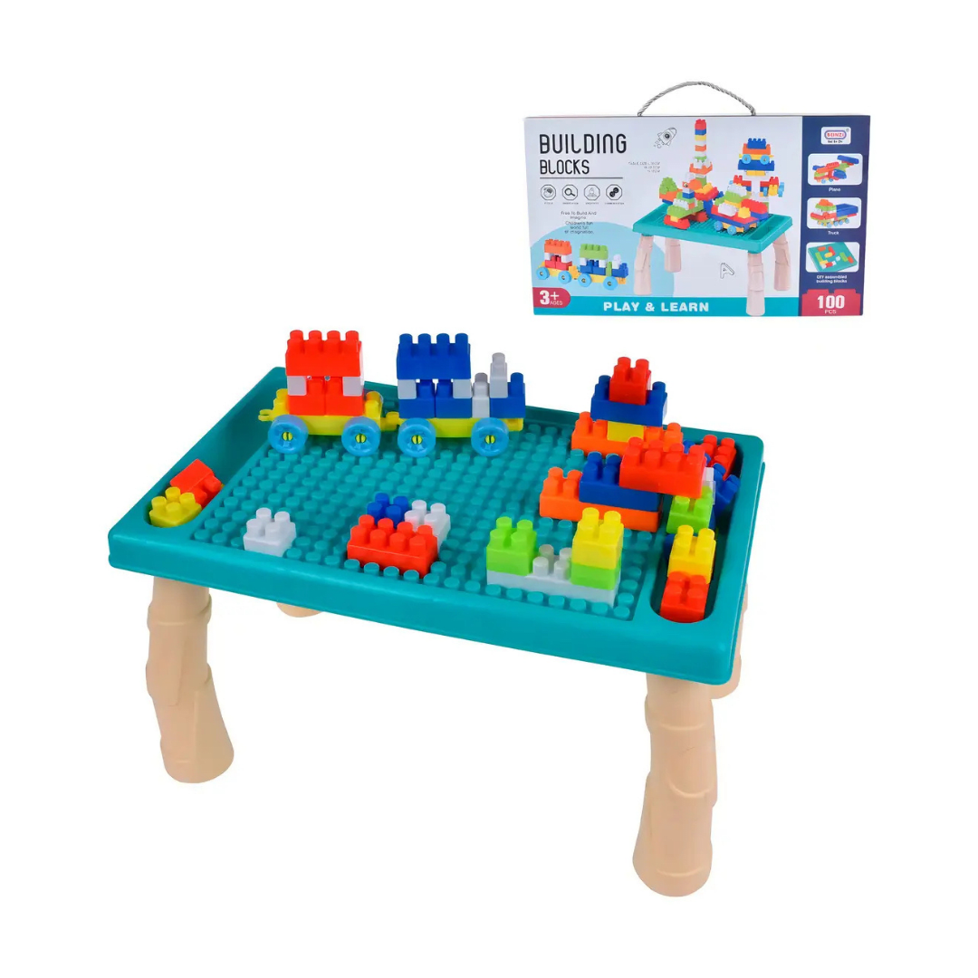 Set De Bloques 100 Pcs Con Mesa1