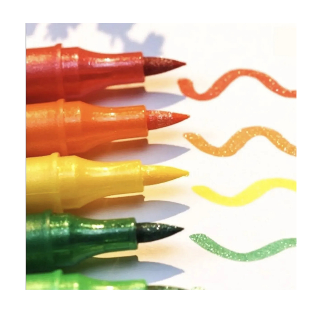 12 Lápices Glitter Dobles 24  Colores3