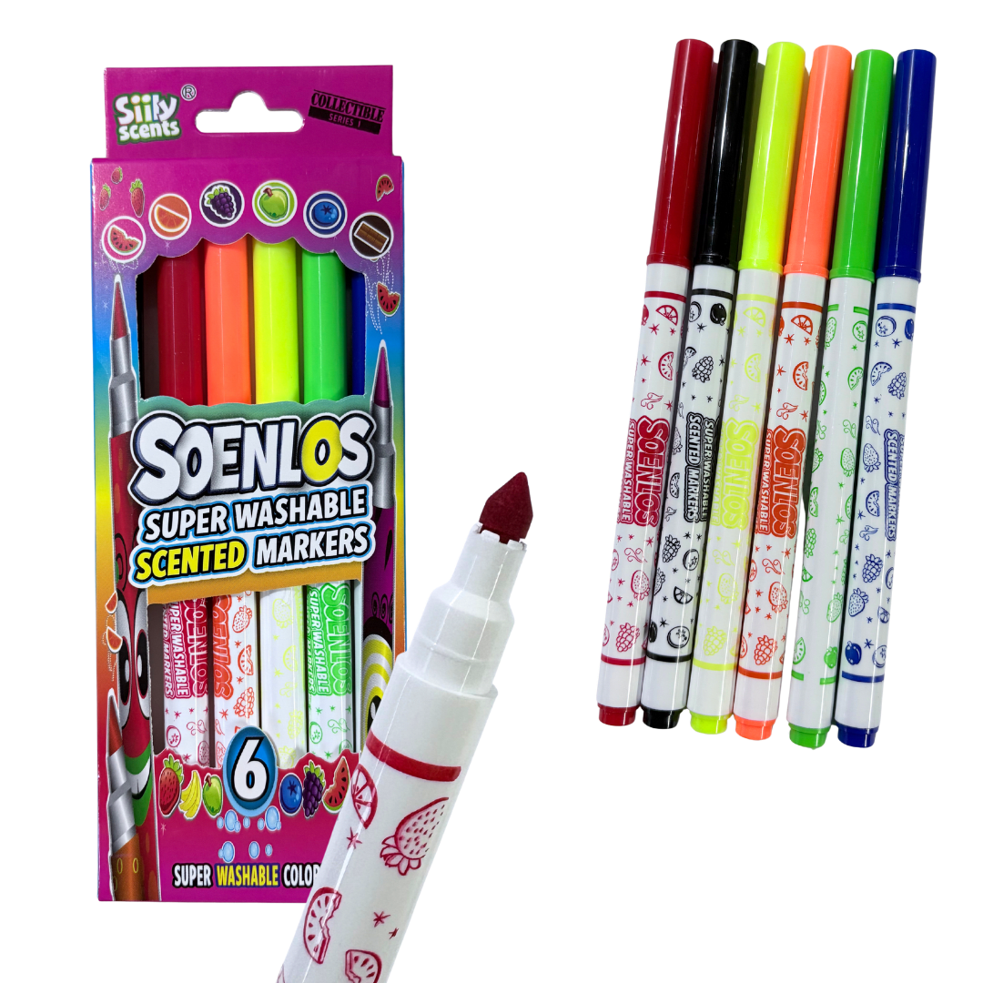 Set 24 Lápices Lavables Acrílicos - Acuarela Y Con Aroma3