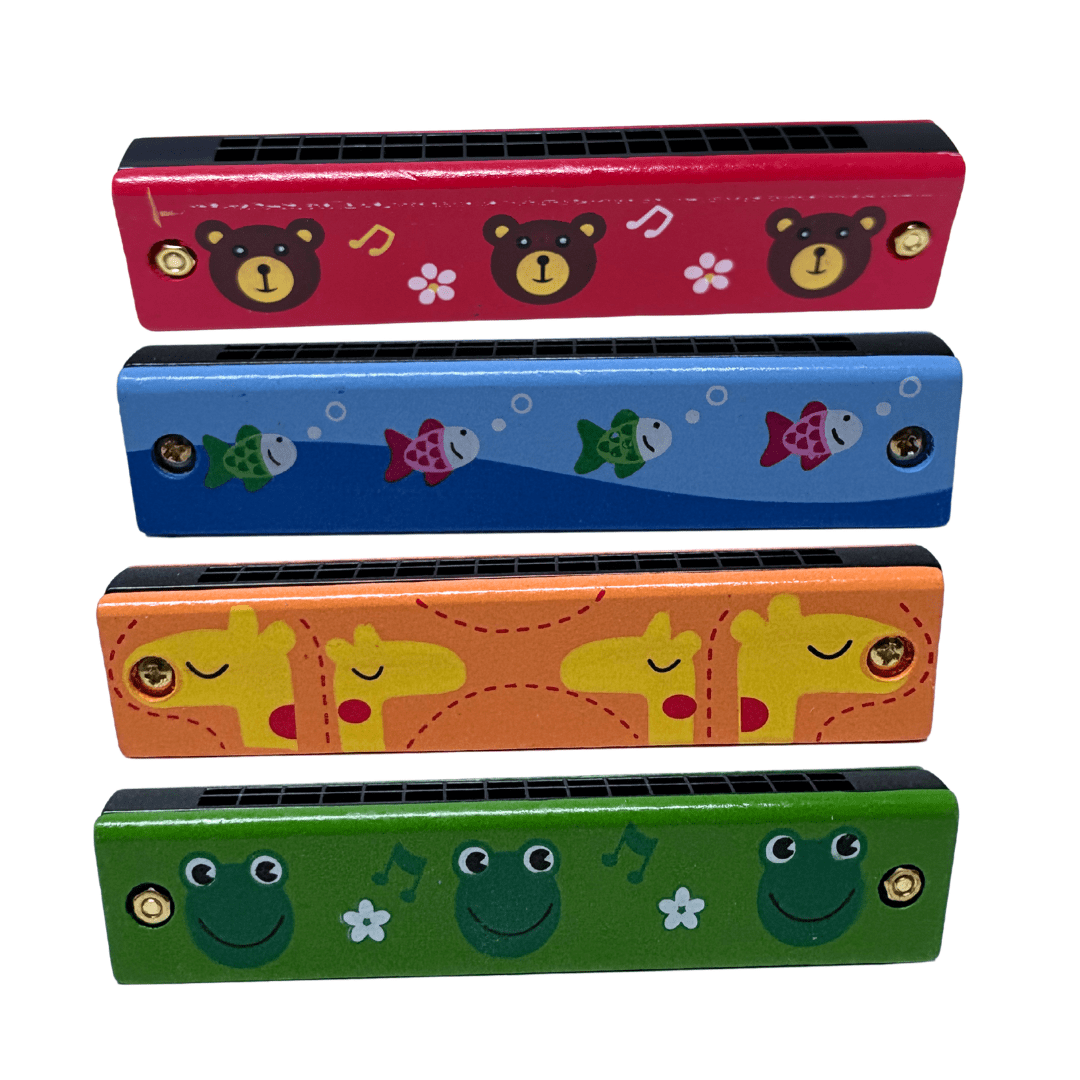 Pack De 4 Armónica De Madera1