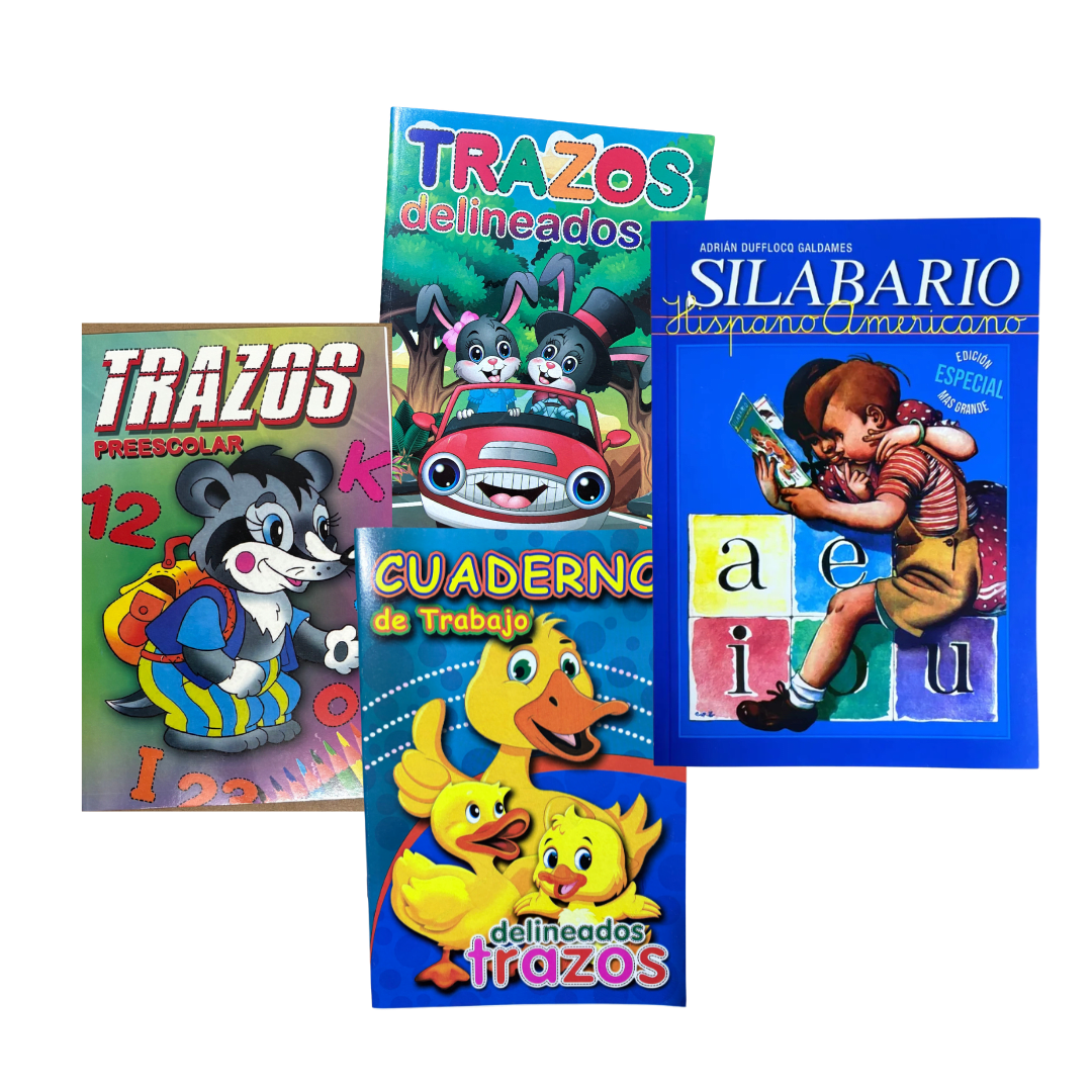 Pack Libros De Trazos Y Silabario A Color1