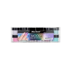 COLECCIÓN MOOD NAIL ART POWDER X12