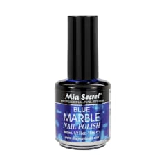 BLUE MARBLE NAIL POLISH