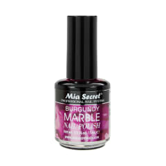 BURGUNDY MARBLE NAIL POLISH
